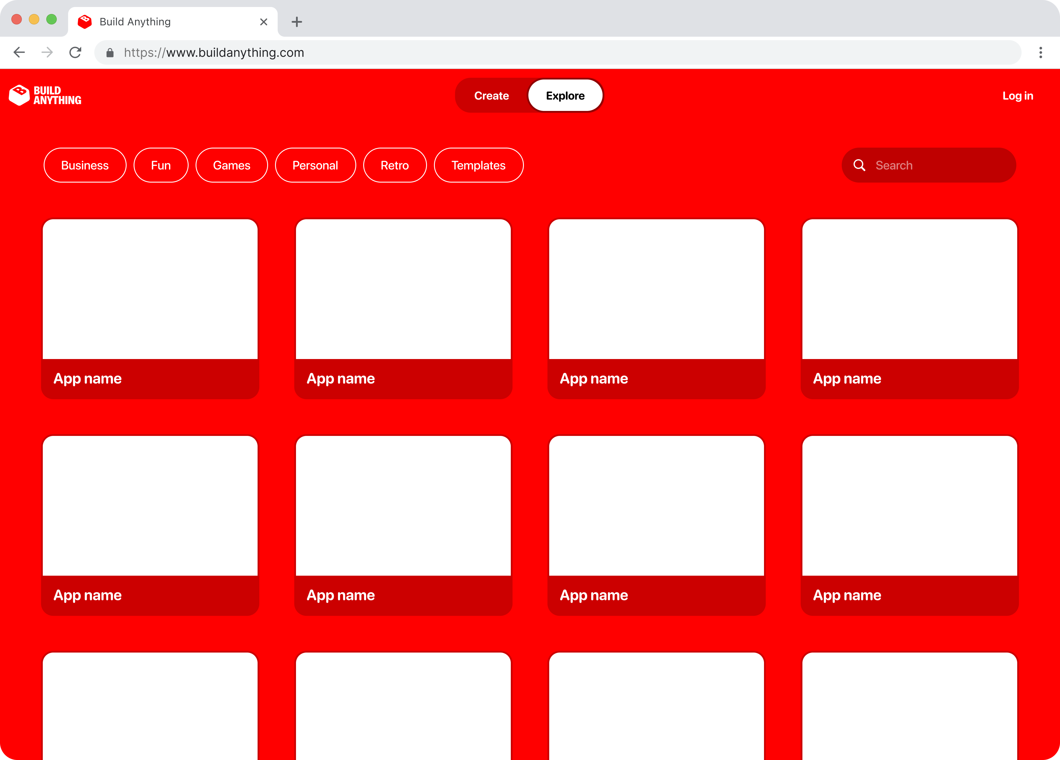 Build Anything website screen 3