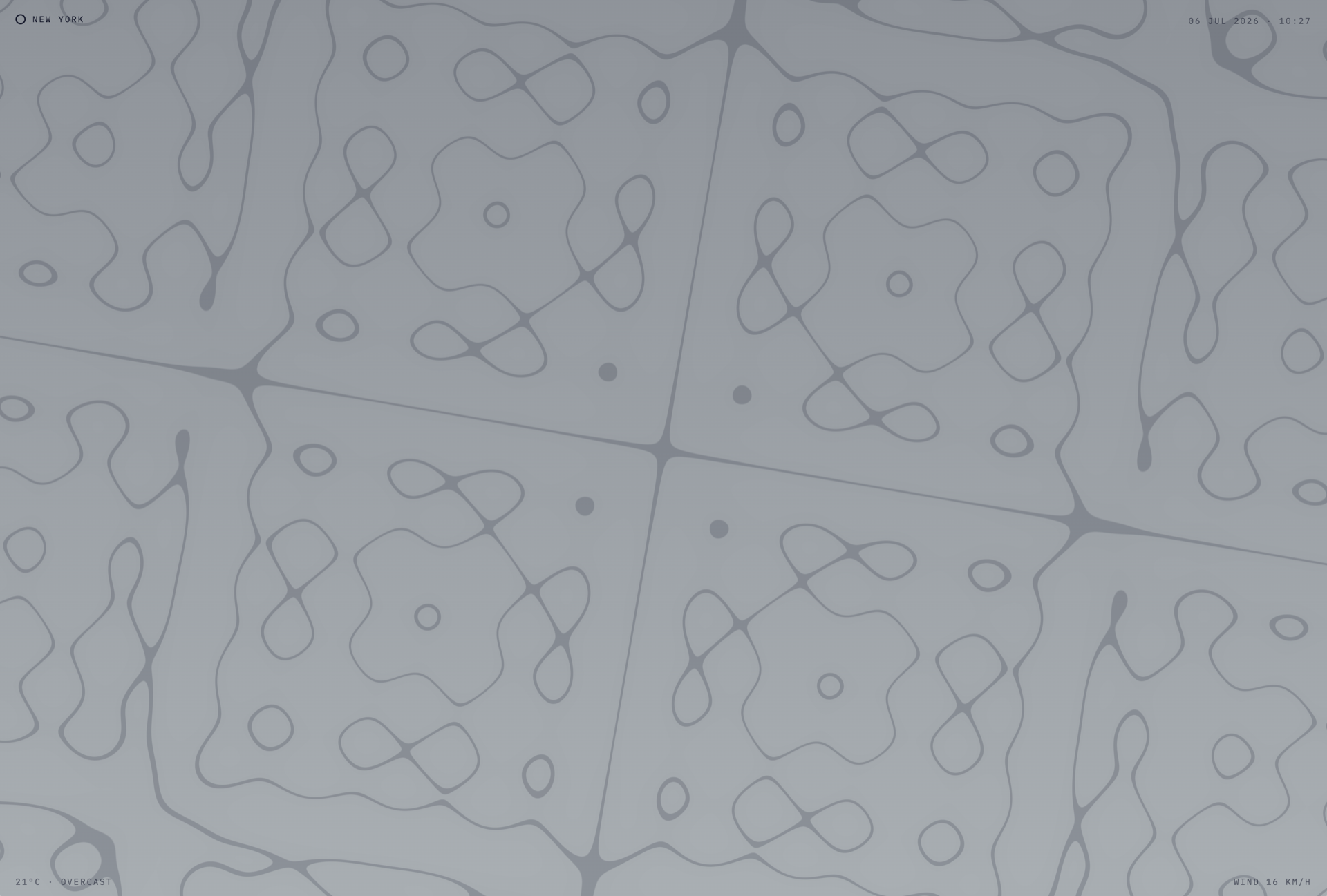 Fieldtone generative ambient field for New York