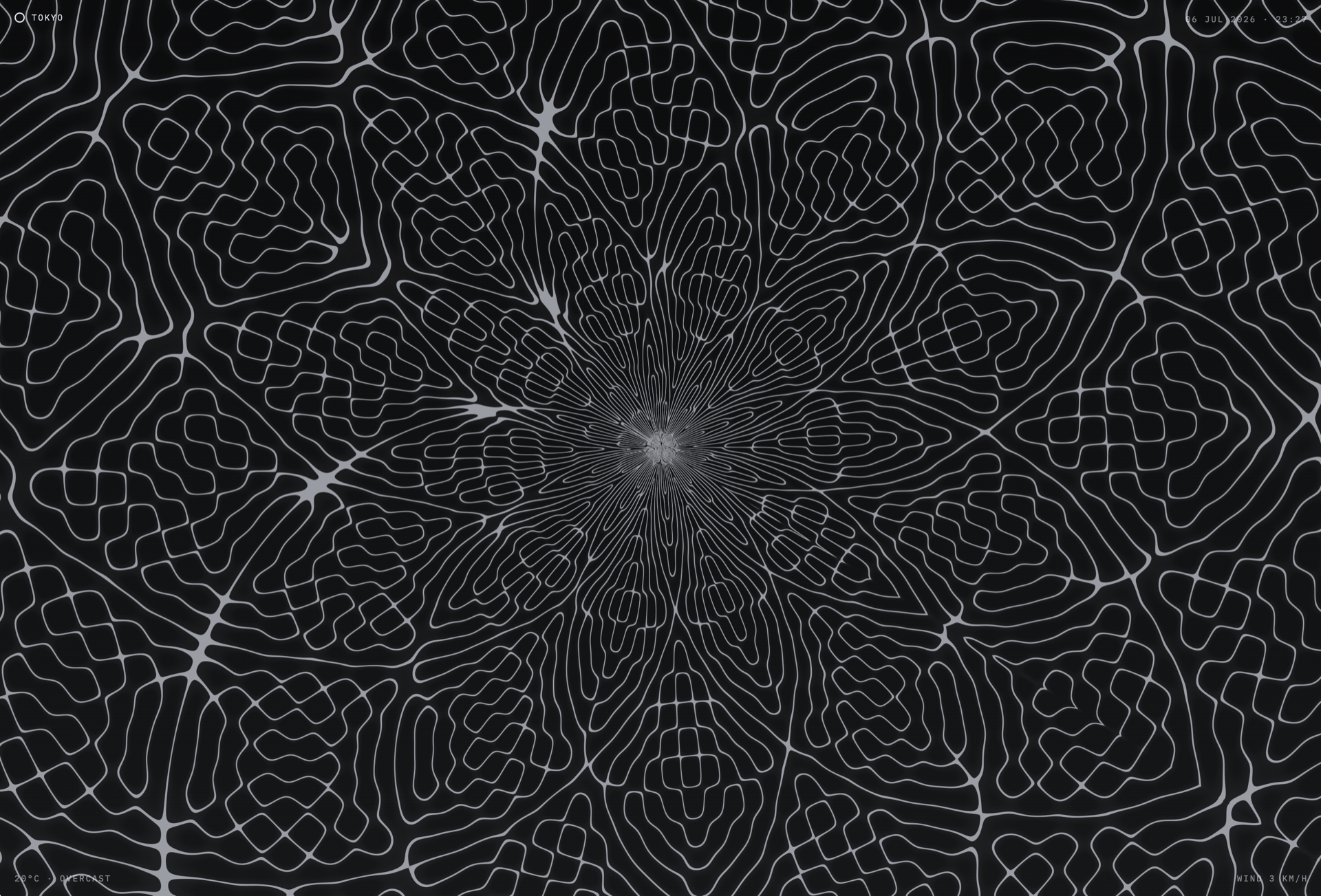Fieldtone generative ambient field for Tokyo